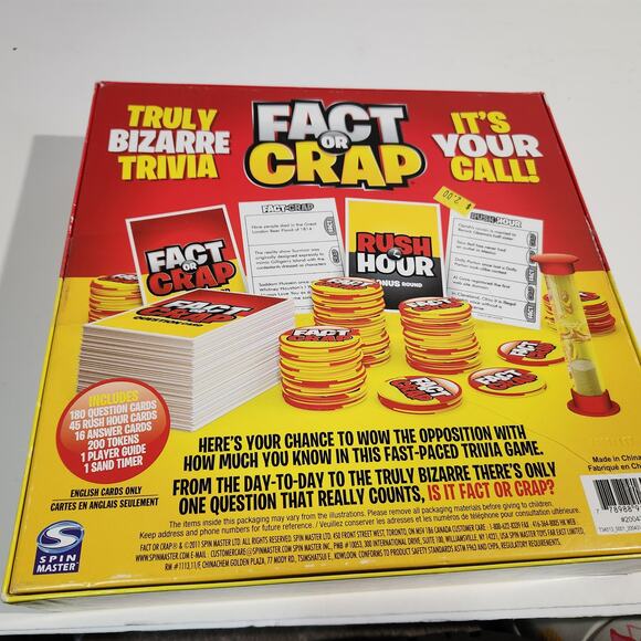 Fact Or Crap Trivia Party Board Game All Pieces included Fun Icebreaker Holiday - Picture 8 of 10